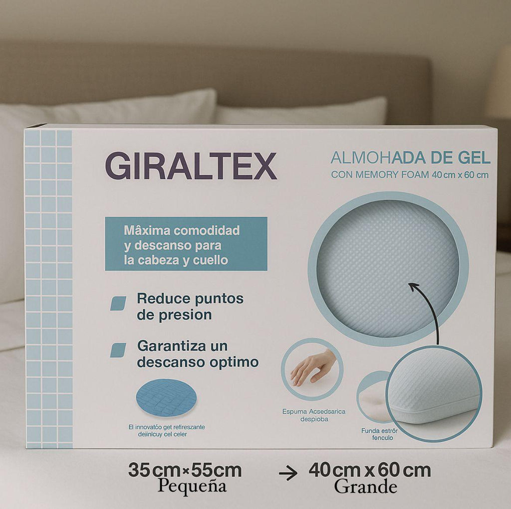 Almohada Ortopédica con Gel, Giraltex