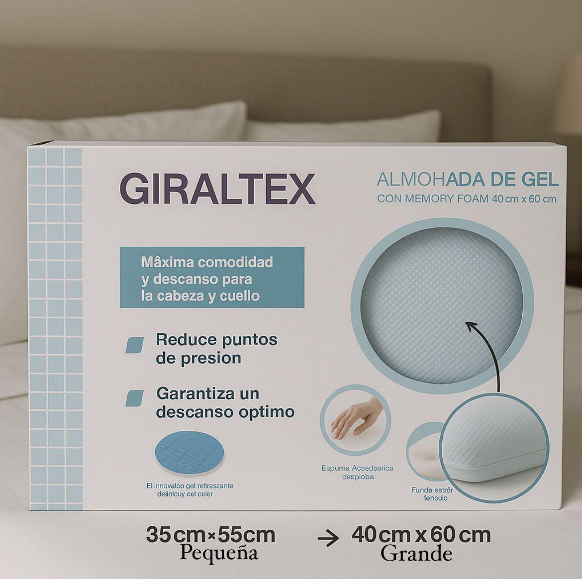 Almohada Ortopédica con Gel, Giraltex