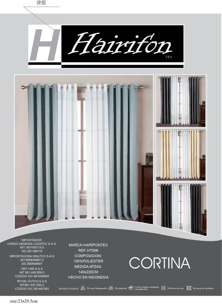 Cortinas Blackout con Velo